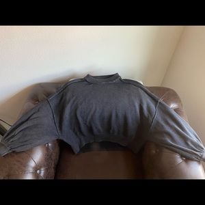 Black Acid Wash Sweater